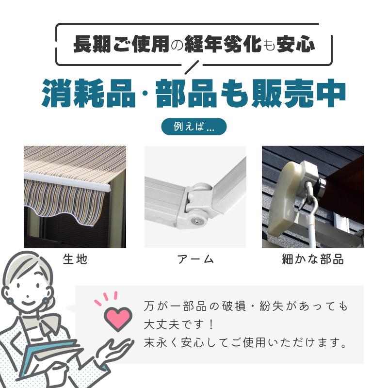 オーニングテント 3M 張出 2m 巻き取り式 防水 格納式 手動 黒フレーム ブラック 黒 折りたたみ 折り畳み